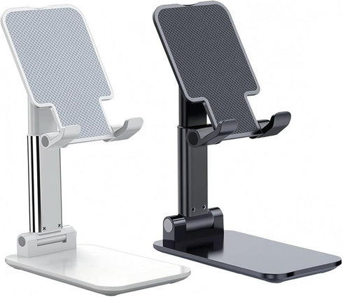 Meetuo 2 16/15/14/13/12/Smartphones Pcs Cell Phone Stand, Adjustable Angle Height Phone Stand for Desk, Fully