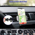 Dashboard Bling Phone Holder - Universal Car Mount for Windshield and Air Vent, Silver