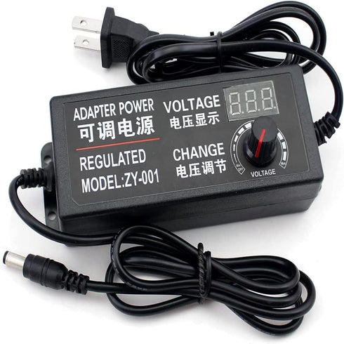 Yetaida 100-240V to 3-12V 5A Power Supply Adjustable Universal AC/DC Switching Power Adapter,