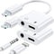 Apple MFi Certified 2 Pack Lightning to 3.5mm Headphone Jack Adapter, Aux Audio & Charger Dongle for iPhone 14-7.
