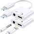 Apple MFi Certified 2 Pack Lightning to 3.5mm Headphone Jack Adapter, Aux Audio & Charger Dongle for iPhone 14-7.