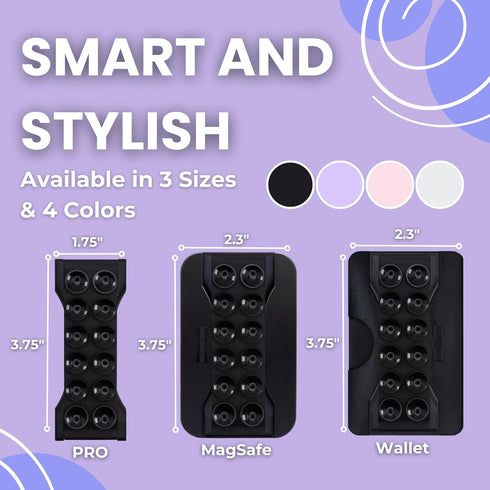 LOVEHANDLE PRO Premium Phone Grip - Suction Strap - Strong Grip Holder - Hands Free - Magnetic Phone Mount
