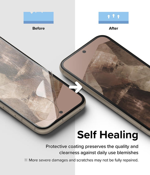Ringke Dual Easy Film, 4-Layer Protection, Compatible with Google Pixel 8a Screen Protector, 2 Pack