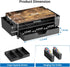 Wood Metal Monitor Stand Riser, Laptop Stand for Desk, Office Desk Organizer and Accessories, Computer Desktop Shelf