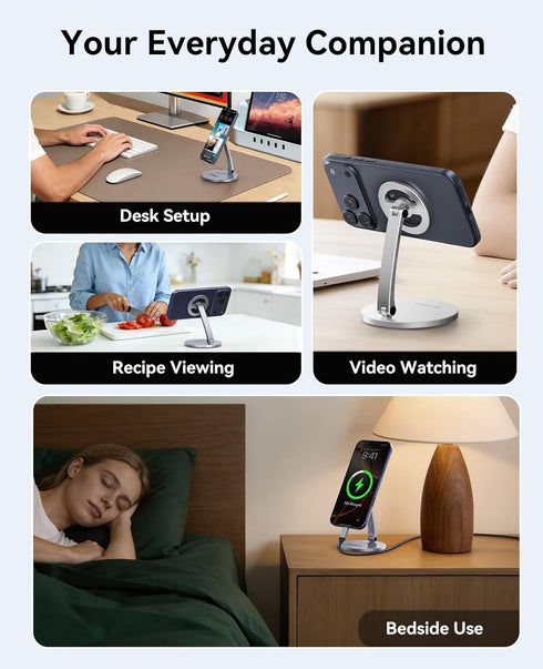 ORICO 17/16/15/14/13/12 PS1, Magnetic Phone Stand for Magsafe, Adjustable Foldable Aluminum Alloy Stand for iPhone Pro