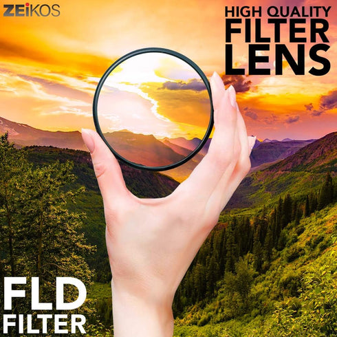 Zeikos 67MM 67MM (ZE-FLK67) Photo Professional Photography Filter Kit (UV, CPL Polarizer, FLD) for Camera Lens