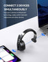TECKNET Trucker Bluetooth Headset, Wireless Headphones with Microphone & Dongle, AI Noise Canceling, 70h Comfort for PC