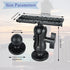 Fish Finder Mount Base, Universal 360° Rotation Ball-Mount Bracket for Marine Boat Kayak, Nylon & Stainless Steel