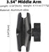 FPN 1" 1" (3.54" Aluminum Alloy Double Socket Arm Compatible with RAM Mounts B Size Ball Components, Fits Industry All