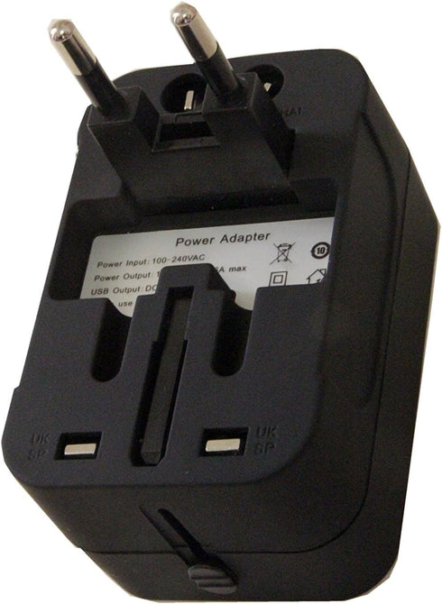Zinalop MP3s Travel Adapter, Universal Power Adapter Worldwide Wall AC Power Plug Converter Travel Charger with Type-C