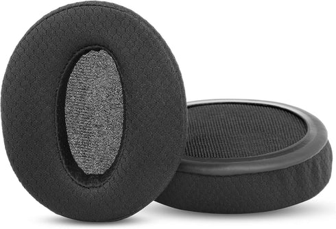 HA-NC100 Ear Pads Cushion Earpads Replacement Compatible with JVC HA-NC100 HA NC100 Noise Canceling Headphones Upgrade Fabric Black