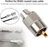 10 Pack UHF PL259 Solder Connector Plug with Reducer for RG8x, RG8, RG59, LMR-400, RG-213 Coaxial Cable