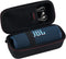 EVA Hard Case for JBL Flip 6/5 Waterproof Portable Bluetooth Speaker, Travel Protective Carrying Storage Bag (Black)