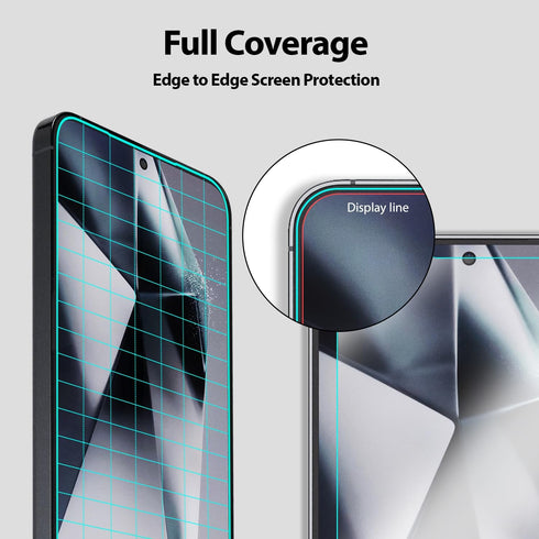 Whitestone DOME GLASS Screen Protector for Galaxy S24 - 9H Tempered Glass, Easy Installation Kit - 2 Pack