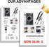 Fujifilm Instax Mini EVO Accessories Kit, Includes Clear Case, Lens Cap, Strap, Album, Protector, DIY Sticker
