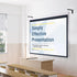 12 inch 80 lbs (PSM001XL-B), WALI Universal Projector Screen Ceiling Mount, Wall Hanging Mount L-Brackets, Adjustable