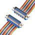 uxcell IDC Rainbow Wire Flat Ribbon Cable - DB25 Male to DB25 Male Connector, 11.8inch Length