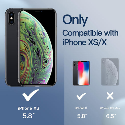 JETech Silicone Case for iPhone X, iPhone Xs, 5.8-Inch, Silky-Soft Touch Full-Body Protective Case, Shockproof Cover