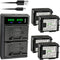 Kastar 4-Pack Battery and LTD2 USB Charger for Canon VIXIA HG20, HG21, HF G10, G20 Cameras