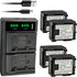 Kastar 4-Pack Battery and LTD2 USB Charger for Canon VIXIA HG20, HG21, HF G10, G20 Cameras