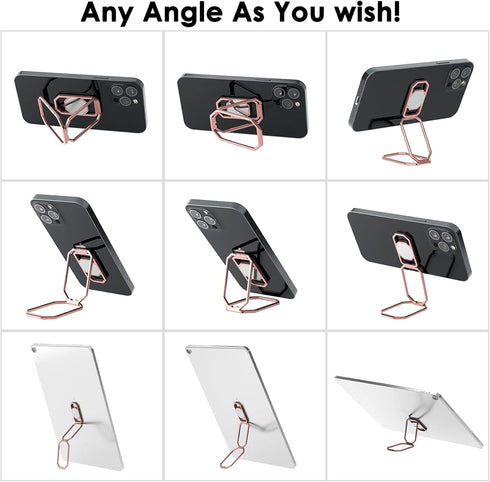 360° Rotation Phone Ring Holder, Metal Grip for Magnetic Car Mount, Compatible with Most Smartphones
