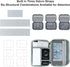 Large Capacity Travel Electronics Accessories Organizer Case, Waterproof Leather Cord Organizer with Adjustable Divider