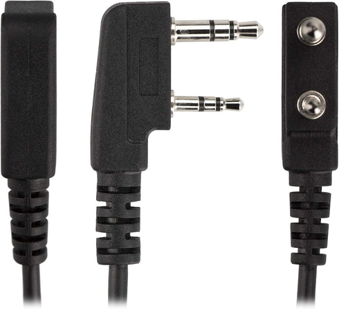 Arrowmax AHDH1000-K2 Single Side Over-The-Head Headphone Compatible with BaoFeng BTECH UV-5R UV-5RA UV-5RE UV-5R3 BF-F8HP UV-82HP Kenwood 2-PIN 2 Pin Radios NX-1200 NX-1300 NX-P1200 NX-P1300 NX-3220