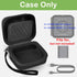 Carrying Case for Iseyyox/for Ucomx Nano 3 in 1 Foldable Magnetic Wireless Charger Dock, Also Holds for LISEN/for RTOPS Travel Charging Pad Station and More Fast Chargers Adapter (Black)