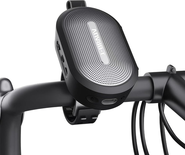J-BRAUV Portable Mini Bike Bluetooth Speaker,IP67 Waterproof Wireless with Adjustable Strap and Hook,