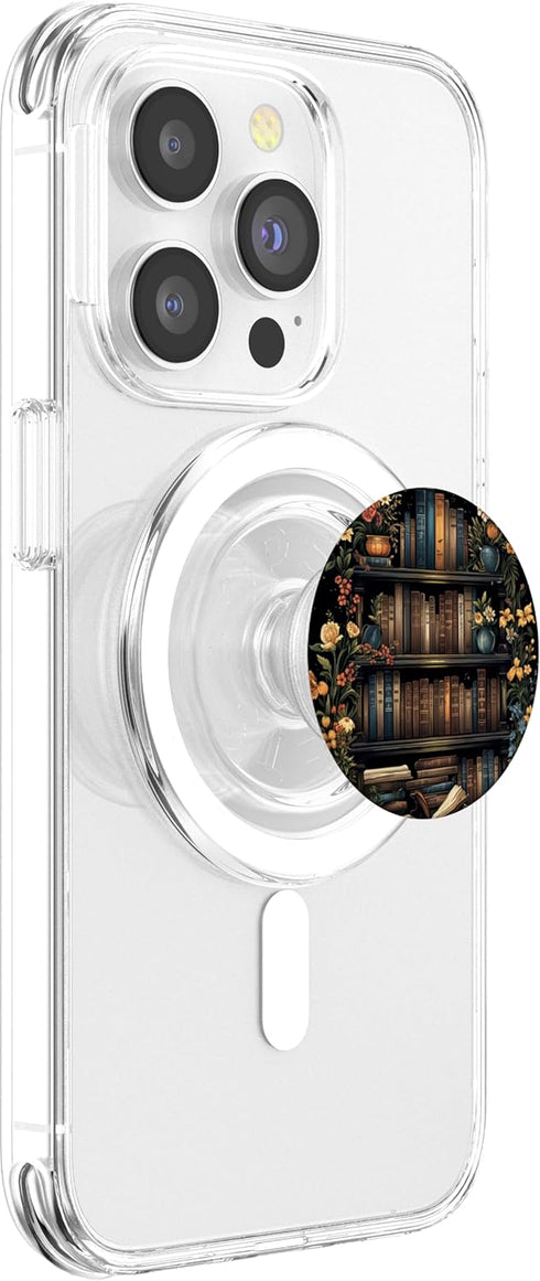 Book Lover Libraries Bookworm Reading Literature, PopSockets PopGrip for MagSafe