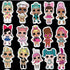 50pcs Surprise! Vinyl Waterproof Stickers - Decals for Car, Laptop, Luggage, Skateboard, and Bicycle
