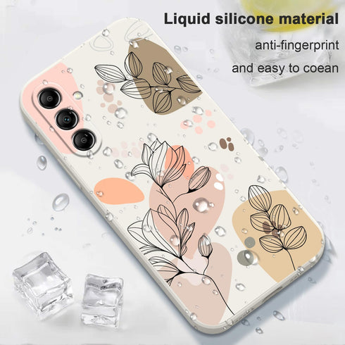 Samsung Galaxy A25 5G Case, Morandi White Soft Anti-Scratch Microfiber Lining Stylish Phone Cover 6.5 Inch