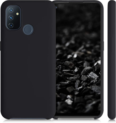 kwmobile OnePlus Nord N100 Case - TPU Silicone Phone Cover with Soft Finish - Black