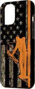 iPhone 12 Pro Max Bow Hunting Tree Stand Deer Hunter American Flag Camouflage Case
