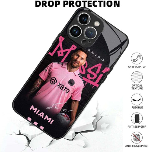 ZERMU iPhone 14 Pro Max Case, Lione-l Mess%i Inter Soccer Miam-i #10, Soft Shockproof TPU Bumper, Full Protection 6.7"