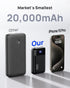 INIU Power Bank, Smallest 22.5W 20000mAh Portable Charger, USB C in&Output Fast Charging 3-Output Mini Battery Pack Phone Charger Compatible with iPhone 15 14 13 12 11 Samsung S23 Google iPad Tablet