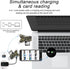 4 in 1 Micro SD Card Reader for iPhone/iPad/Android/Mac/Computer/Camera, Portable SD Card Adapter for SD and TF Cards