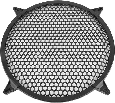 KIMISS SubWoofer Plastic Mesh Cover, Car Audio Cover Speaker Modification Cover,Car Speaker Grill 12 Guard 12inch (12 inch) (12 inch)