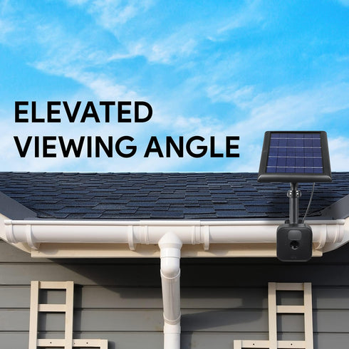 Wasserstein 2-in-1 Universal Gutter Mount for Camera & Solar Panel, Compatible with Wyze, Blink, Ring, Arlo