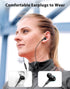 USB C Wired Headphones with Microphone, HiFi Stereo Deep Bass, Noise Cancelling for Live Singing, Black
