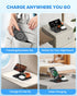 JoyGeek Magnetic Wireless Charging Station for Apple Devices, 3 in 1 Foldable Charger Stand for MagSafe, Compatible