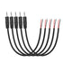 YAODHAOOD 5PCS Replacement 2.5mm TS Male Plug to Bare Wire Open End Stereo Audio Cable for Headphone Microphone Repair