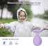 AirTag Holder Case for Kids, Waterproof Hidden Case with Brooch Pin, Anti-Lost GPS Tracker for Child, Pets - Violet