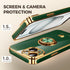 Nonional 15 2 Pack 360 15 Compatible for iPhone Case with Screen Protector, Rotatable Ring Holder [Luxury Hearts