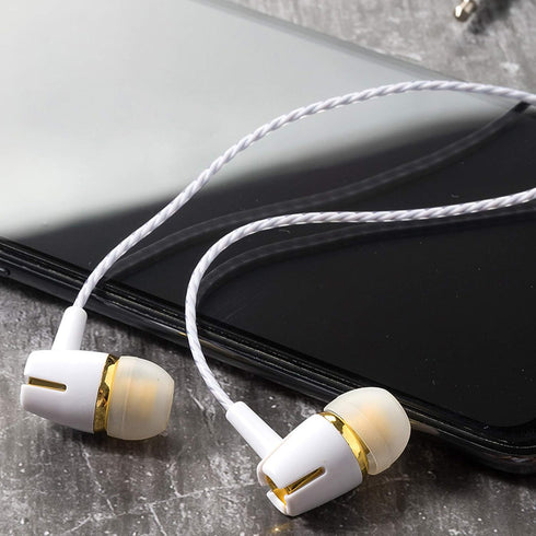 Heave Headset Wired in Ear Headphones Earbuds,Powerful Heavy Bass Sound Wired Gaming Earbuds Built in Noise