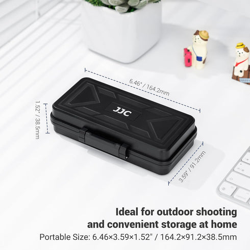 JJC 6 Card,6 Cards,5 Cards,8 Batteries,3 LP-E6 NP-FZ100 NPW235 Multi-Function Camera Battery Memory Card Storage Case