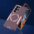 Samsung Galaxy S22 Ultra Case, Magnetic Heavy Duty Drop Protection, Compatible with MagSafe, Purple Rose Gold
