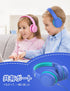 Gorsun A66 Kids Headphones - Foldable, Adjustable, Over-Ear, 85dB/94dB Volume Limit, HD Mic, Audio Sharing, Blue.