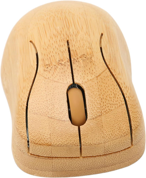 Bamboo Keyboard and Mouse, 2.4GHz Computer Devices with USB Receiver, Optional 1200DPI Mouse
