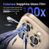 16 Max/16 Pro/14 Max/14 Tensea Camera Lens Protector Compatible for iPhone Pro Pro Pro, Metal Aluminum Alloy Tempered
